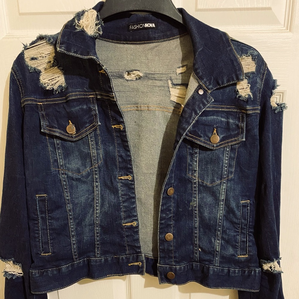 Distressed Denim Jacket